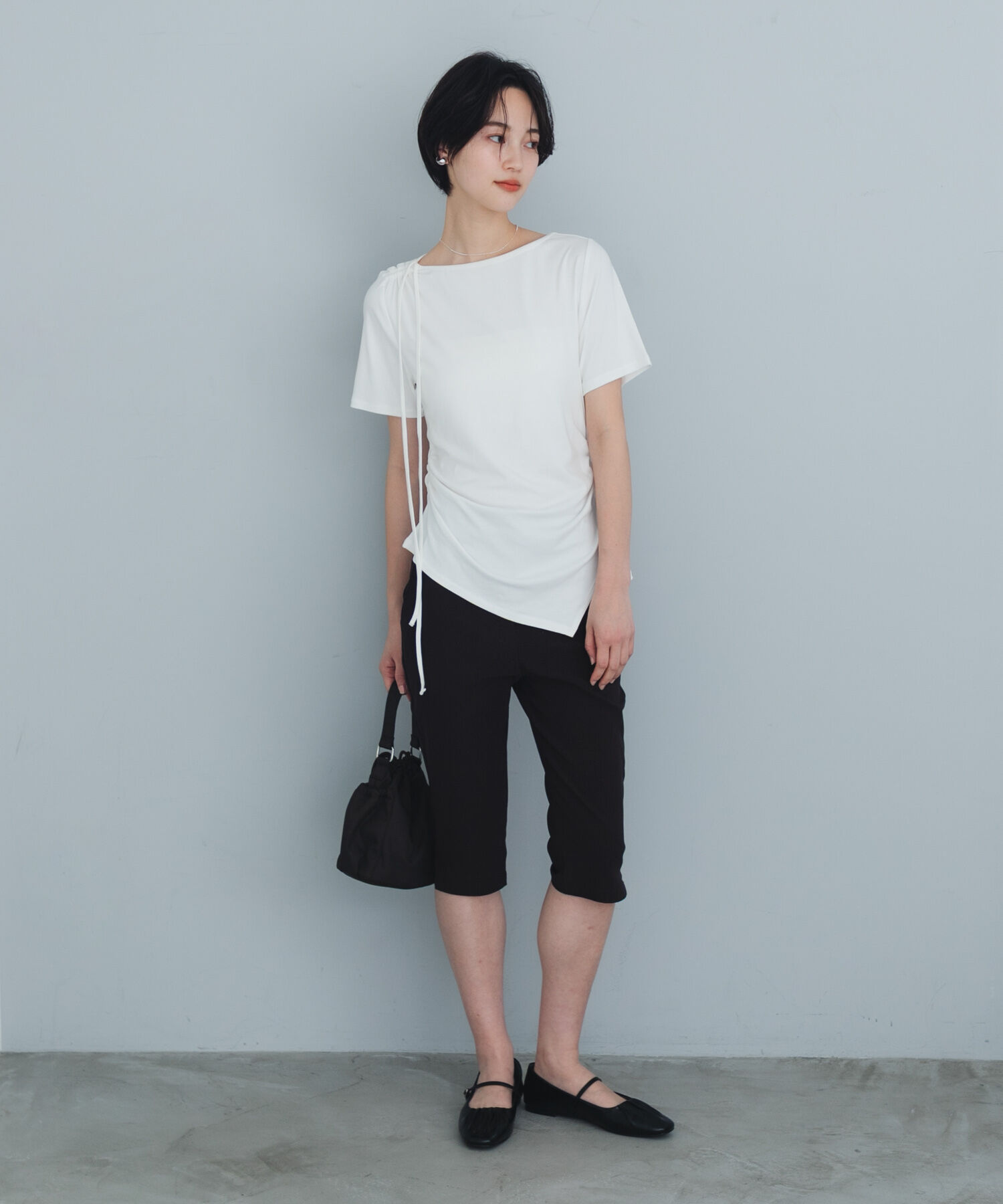 SENSE OF PLACE by URBAN RESEARCH「ストレッチカプリパンツ」|その他|ブラック