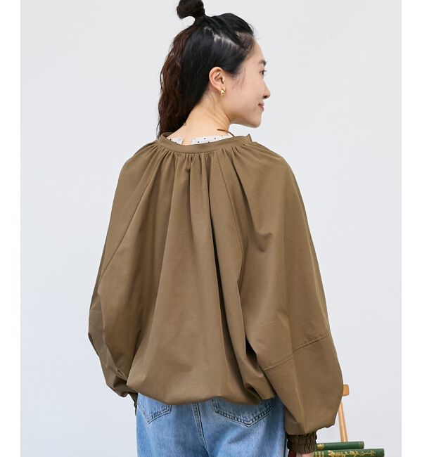  「《WEB限定アイテム》バルーンデザインノーカラーブルゾン」|ブルゾン・スタジャン|