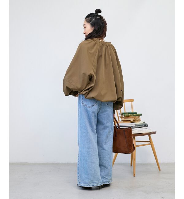  「《WEB限定アイテム》バルーンデザインノーカラーブルゾン」|ブルゾン・スタジャン|