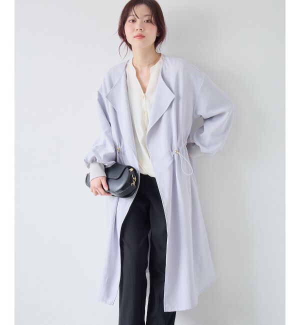  「タンブラーオックスノーカラーコート」|ノーカラーコート|