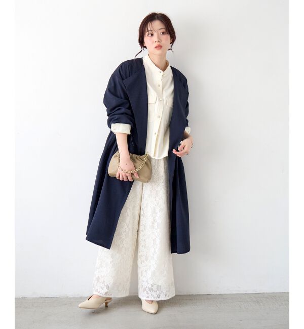  「タンブラーオックスノーカラーコート」|ノーカラーコート|