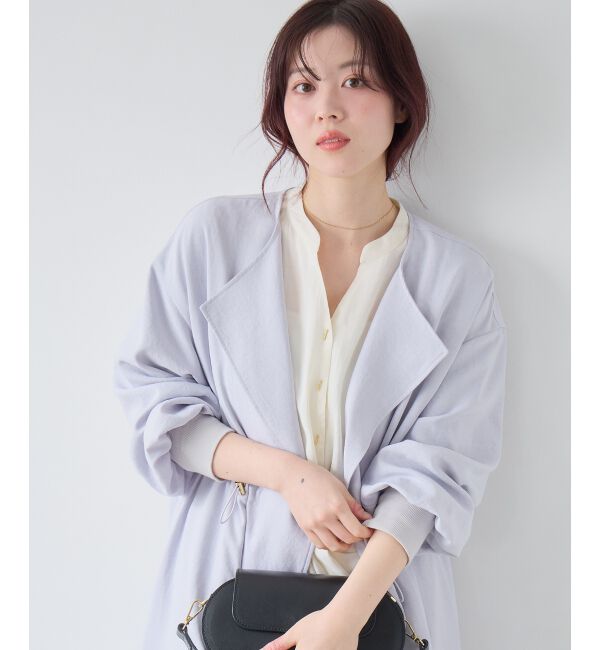  「タンブラーオックスノーカラーコート」|ノーカラーコート|