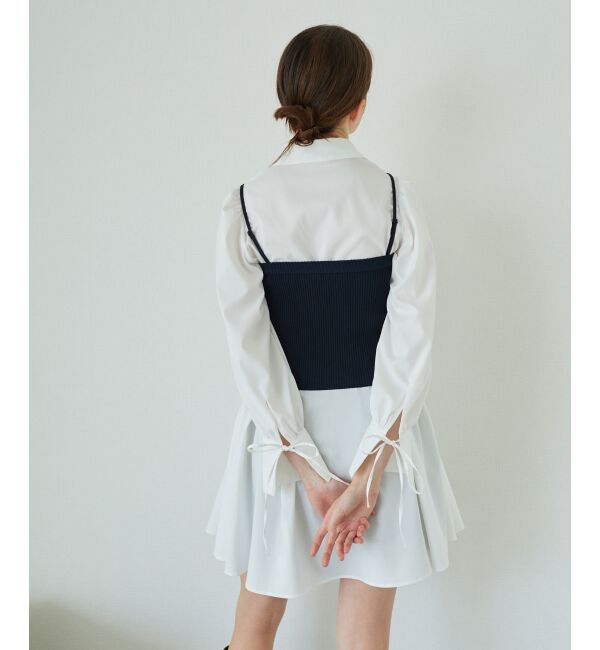 MAJESTICLEGON「ビスチェセットミニシャツワンピース」|ワンピース|