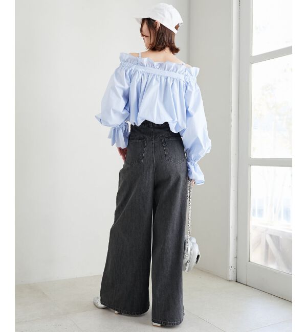  「タックワイドデニム」|デニム|