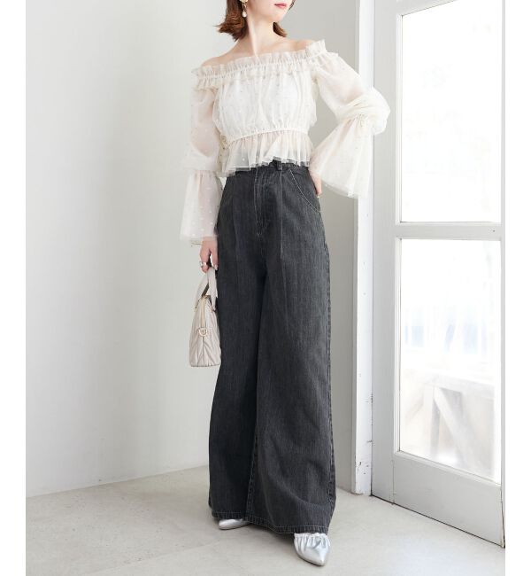  「タックワイドデニム」|デニム|