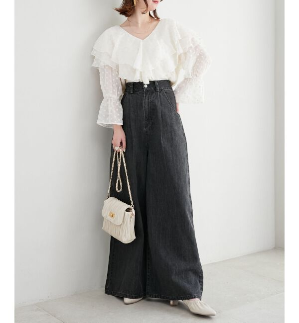  「タックワイドデニム」|デニム|