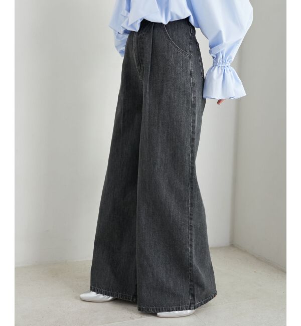  「タックワイドデニム」|デニム|