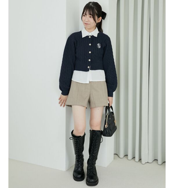 MAJESTICLEGON「シャツドッキングニット」|ニット・セーター|