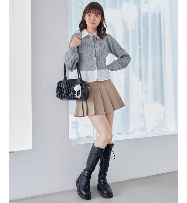 MAJESTICLEGON「シャツドッキングニット」|ニット・セーター|