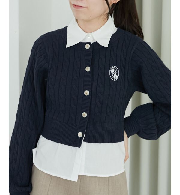 MAJESTICLEGON「シャツドッキングニット」|ニット・セーター|