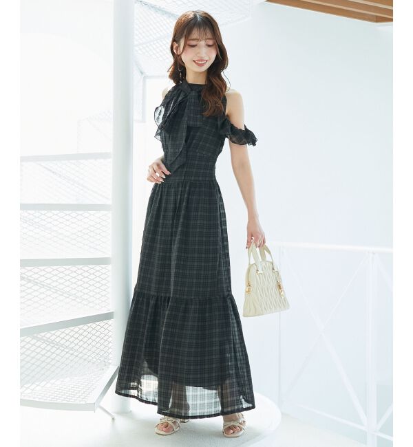  「◎アメスリロングワンピース」|ワンピース|ブラック