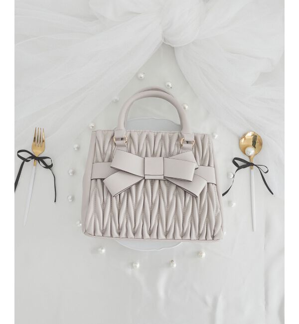  「クラシカルスクエアリボンバッグ」|ショルダー・メッセンジャー|