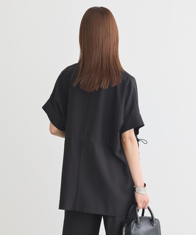 earth music&ecology「半袖サイドドロストジャケット」|テーラードジャケット|