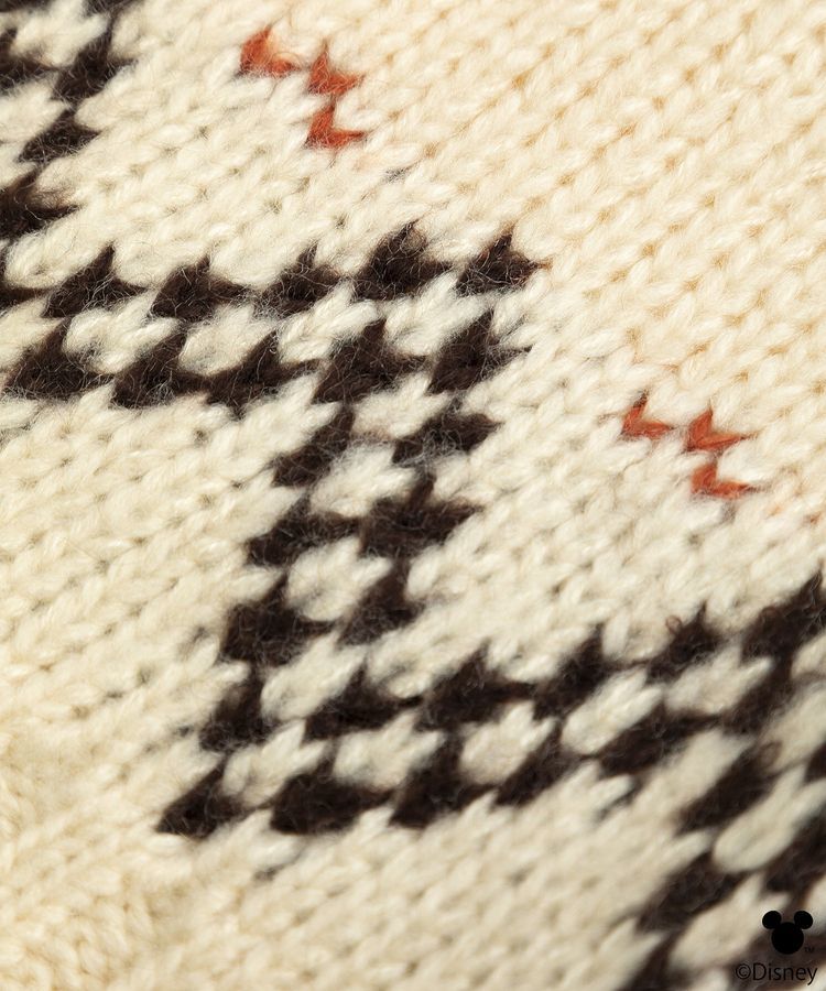 earth music&ecology「Disney/ミッキー刺繍ノルディックニットチュニック」|チュニック|