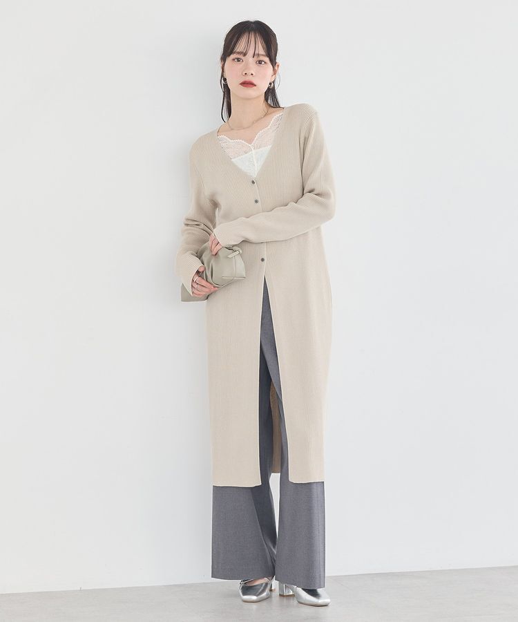 earth music&ecology「Vネックニットワンピース」|ワンピース|