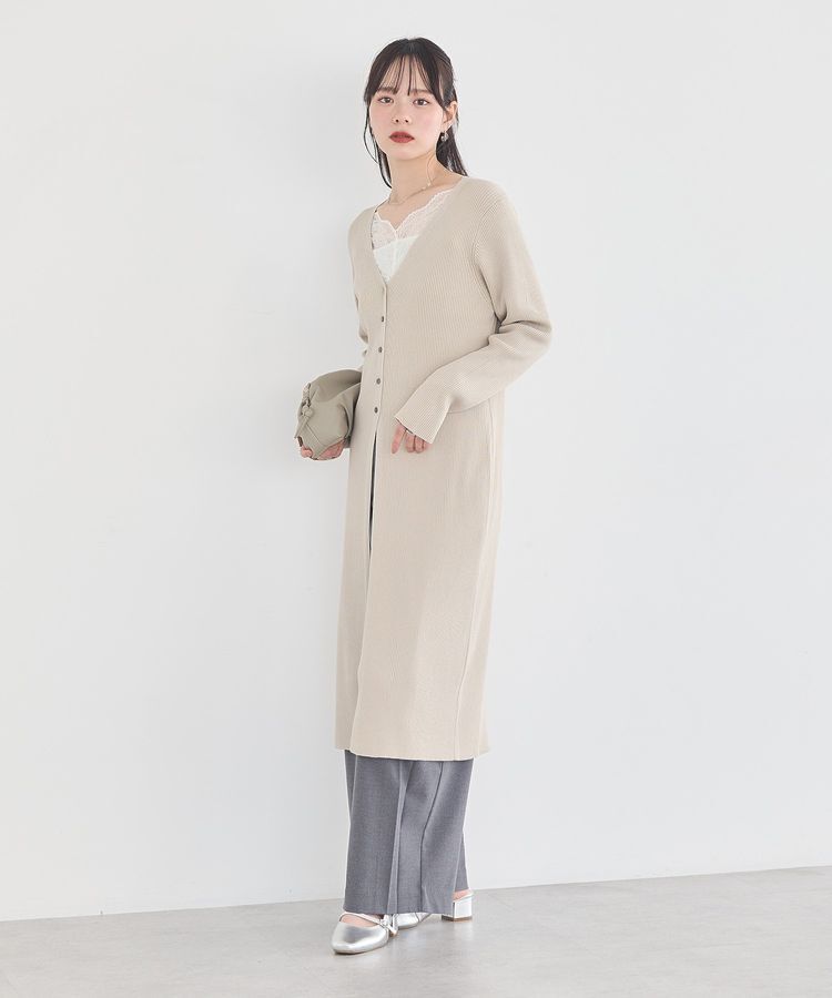 earth music&ecology「Vネックニットワンピース」|ワンピース|