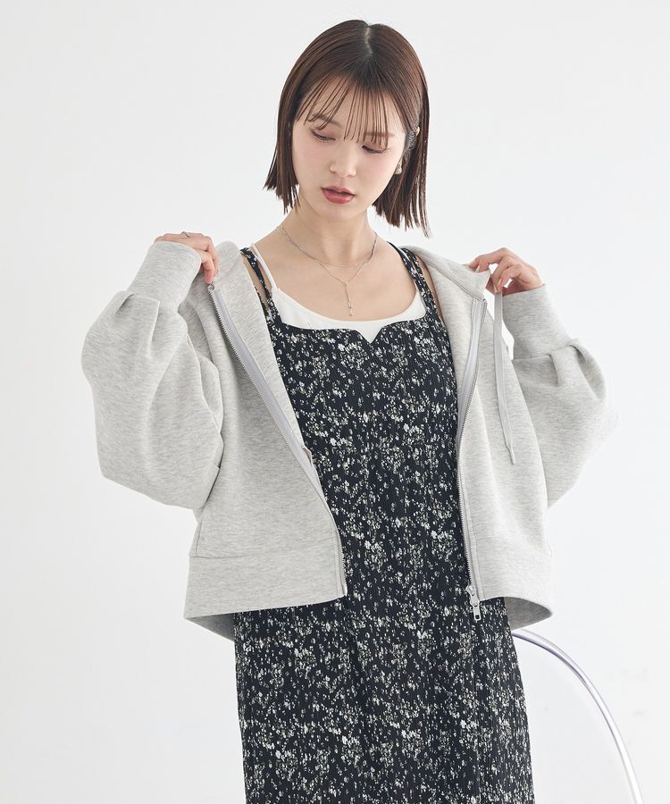 earth music&ecology「フラワーバッククロスキャミワンピース」|ワンピース|