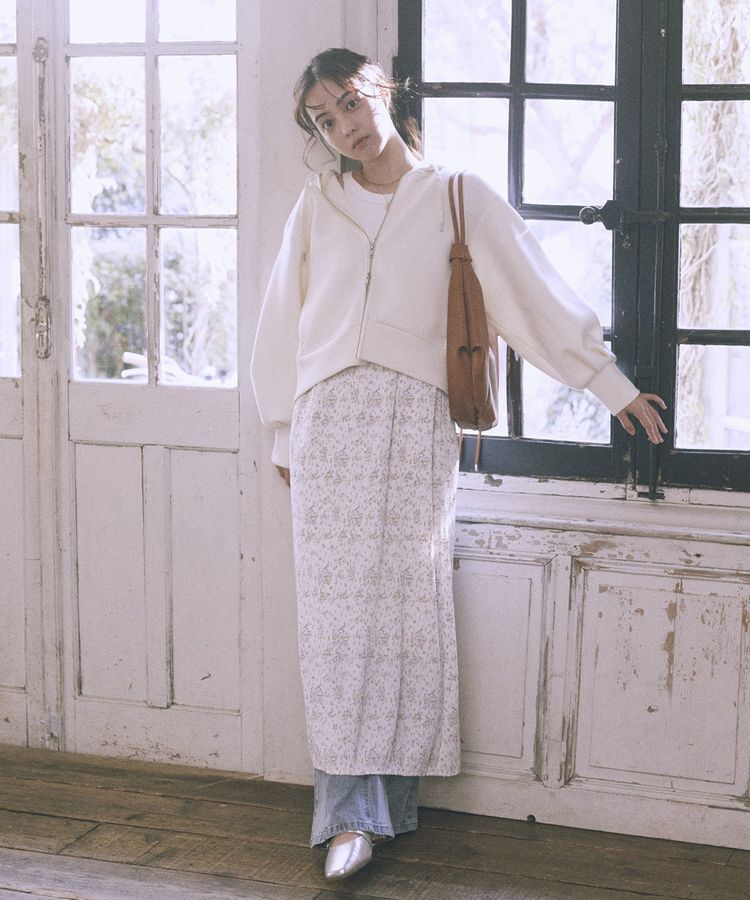 earth music&ecology「フラワーバッククロスキャミワンピース」|ワンピース|