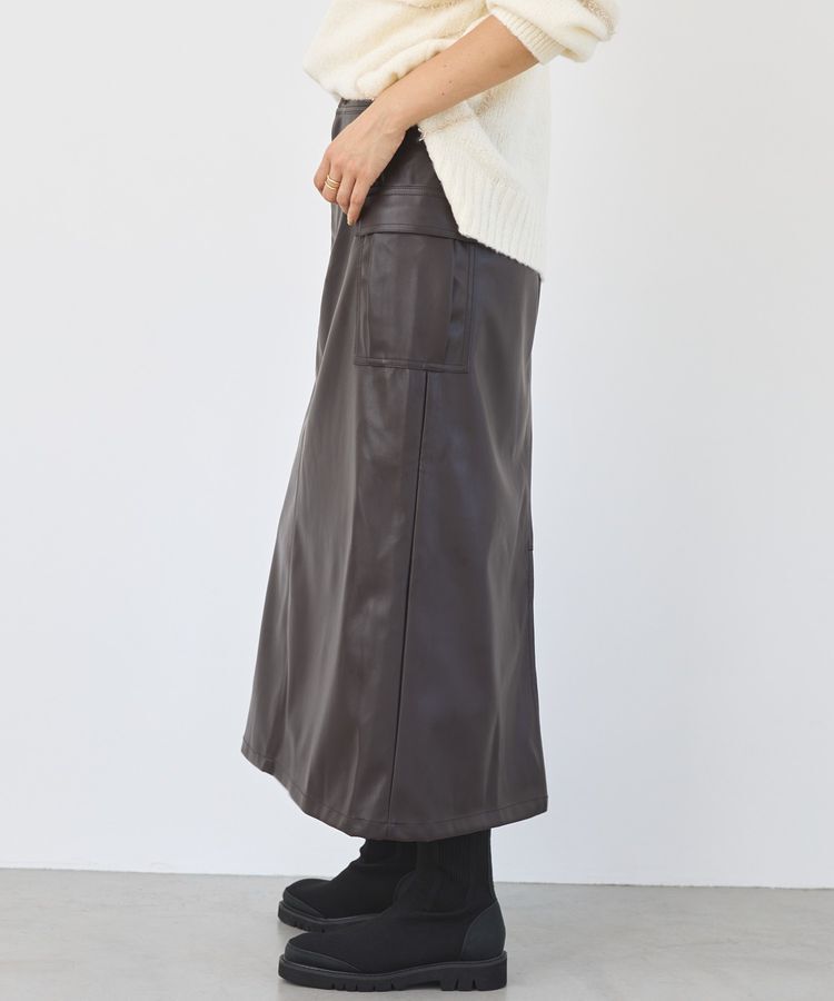 AMERICAN HOLIC「Wポケットフェイクレザースカート」|スカート|