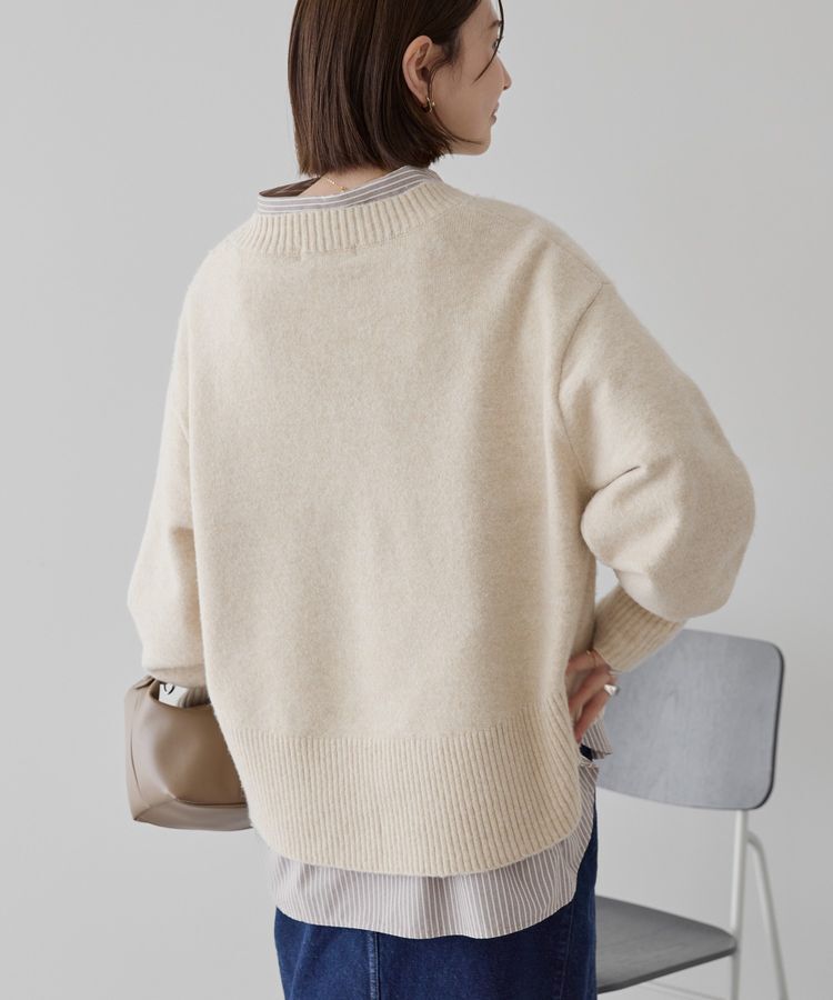 AMERICAN HOLIC「ワイドリブVネックプルオーバー」|ニット・セーター|