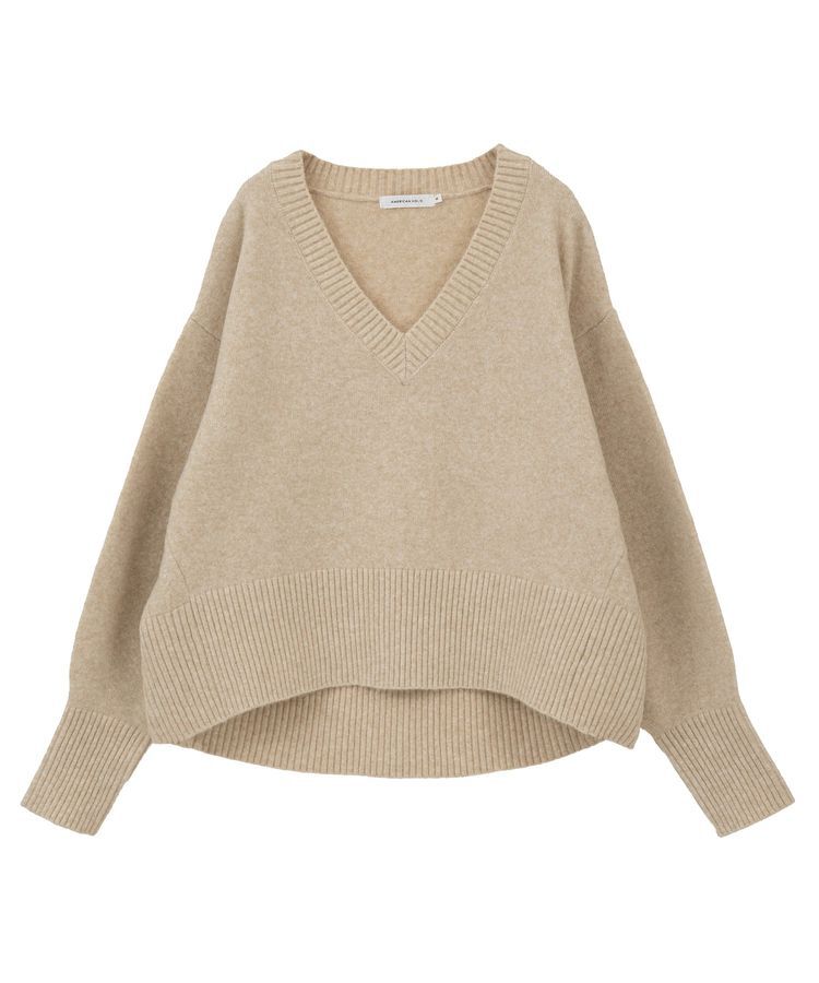 AMERICAN HOLIC「ワイドリブVネックプルオーバー」|ニット・セーター|