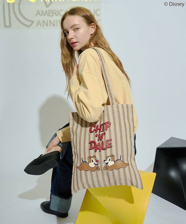 AMERICAN HOLIC「【Mickey&Friends】10ColトートBAG」|トートバッグ|Brown