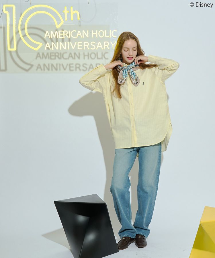 AMERICAN HOLIC「【Mickey&Friends】ボタンダウンシャツ」|シャツ・ブラウス|