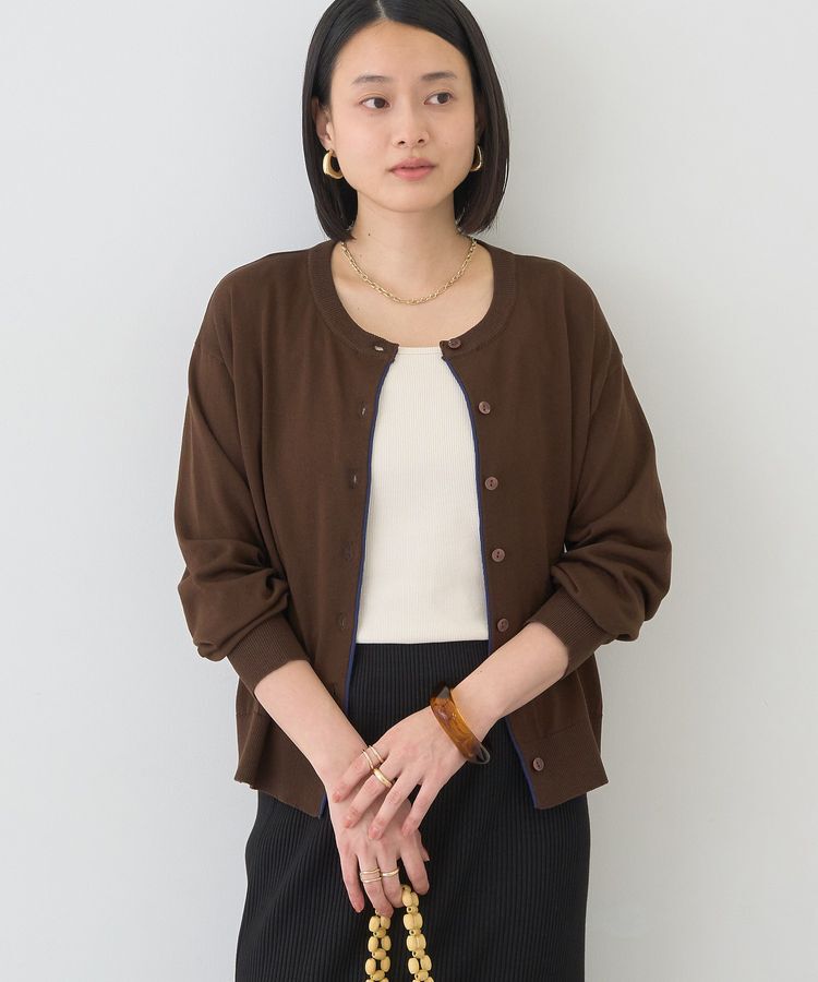 AMERICAN HOLIC「配色シアーカーディガン」|カーディガン|