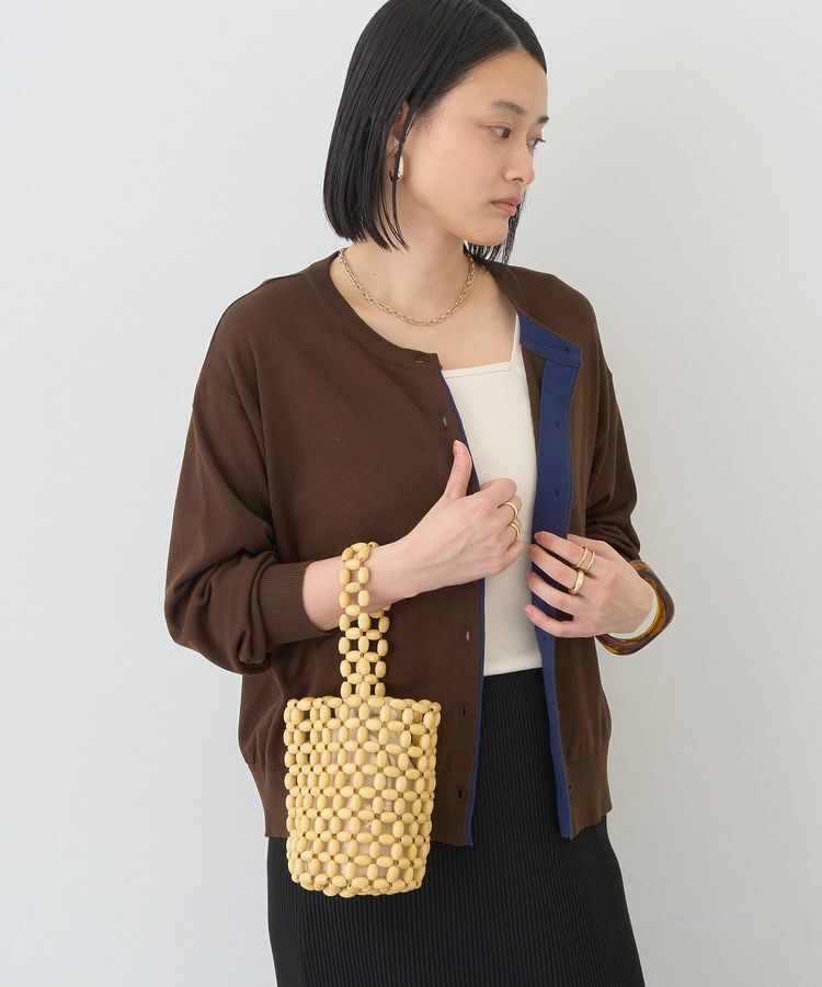 AMERICAN HOLIC「配色シアーカーディガン」|カーディガン|Brown