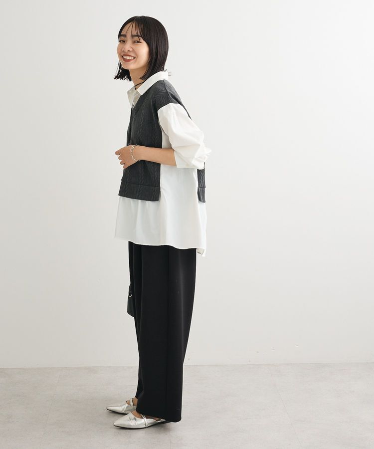 Green Parks「カットモールドッキングシャツチュニック」|チュニック|