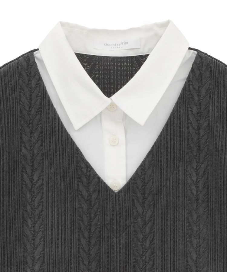 Green Parks「カットモールドッキングシャツチュニック」|チュニック|