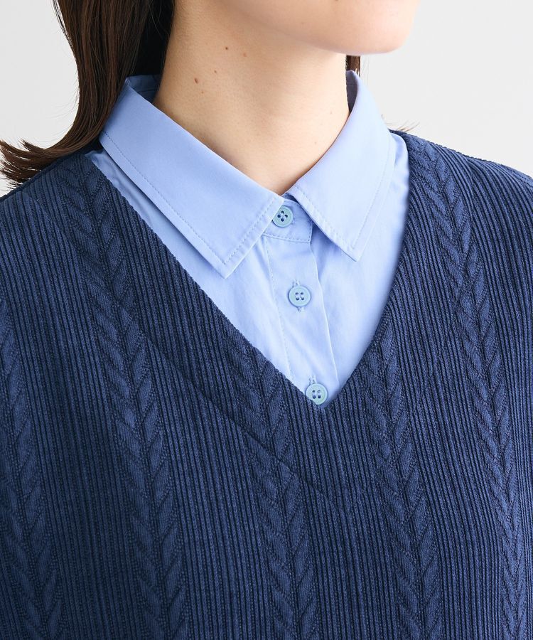 Green Parks「カットモールドッキングシャツチュニック」|チュニック|