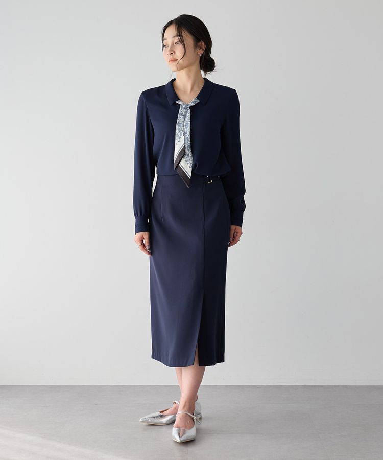 YECCA VECCA「サイドベルトナロースカート」|タイト|