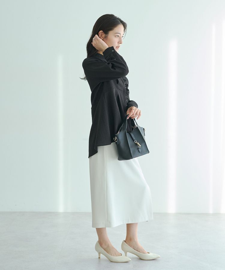 YECCA VECCA「サイドベルトナロースカート」|タイト|