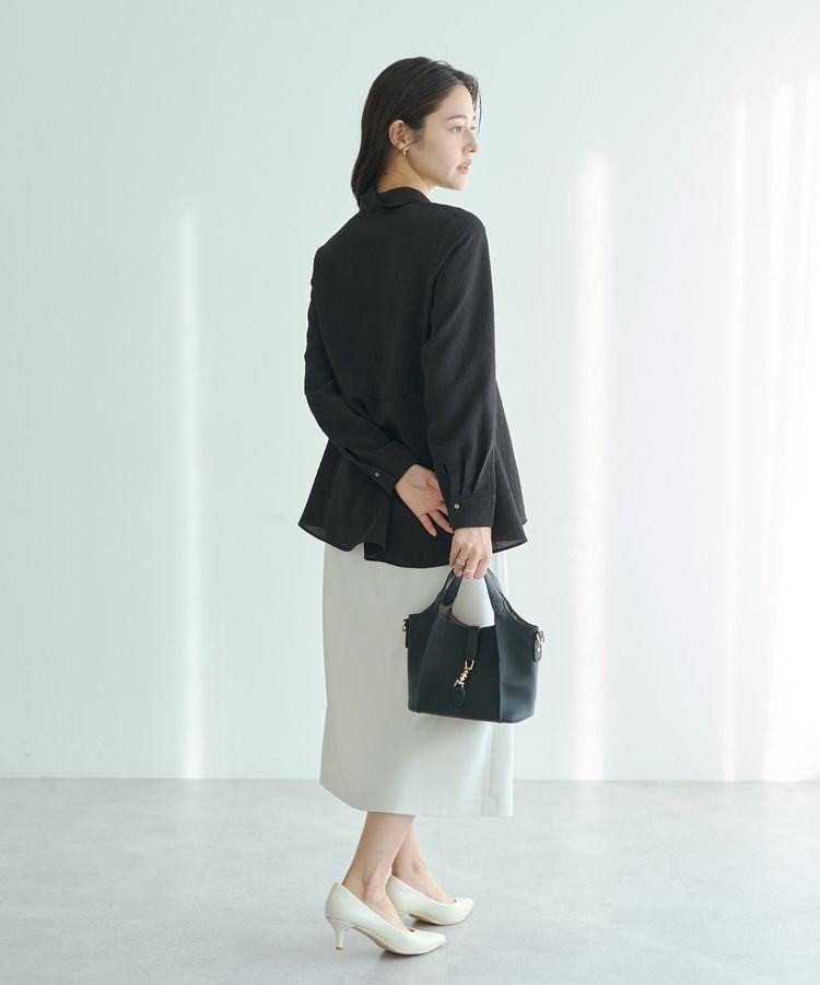 YECCA VECCA「サイドベルトナロースカート」|タイト|