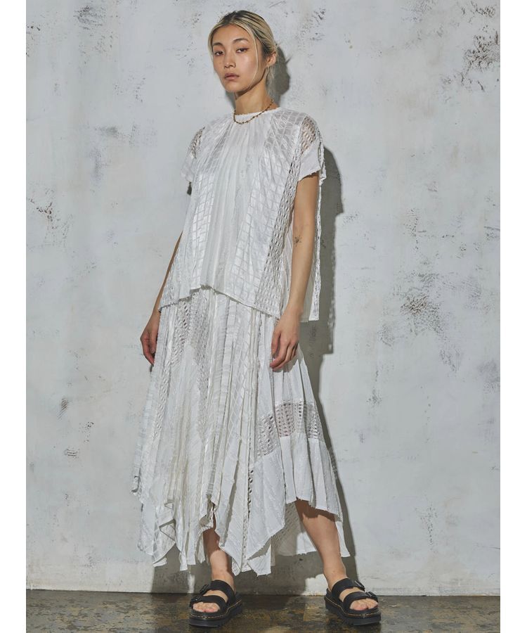 GARAGE OF GOOD CLOTHING「GOGC+ レース接ぎスカート」|スカート|