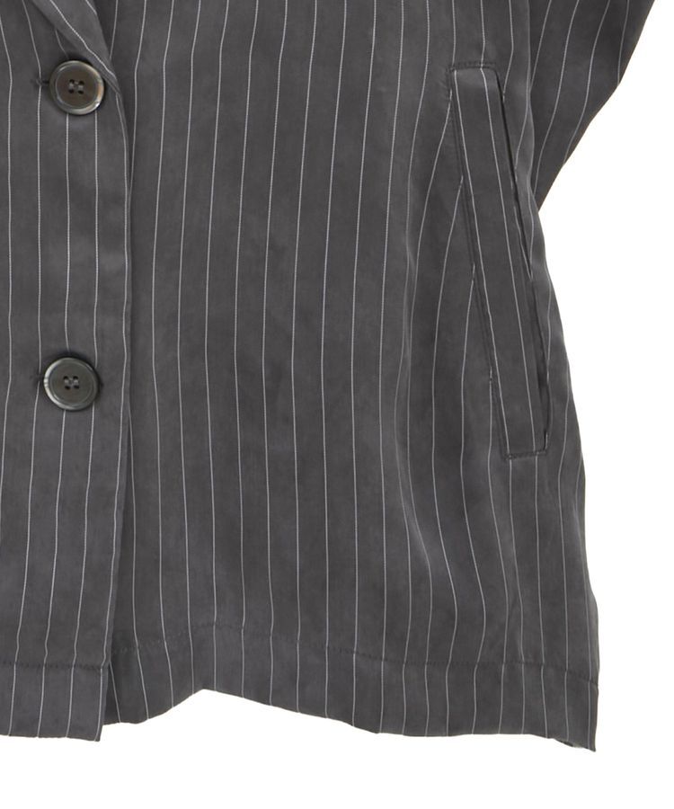 GARAGE OF GOOD CLOTHING「ストライプ半袖ジャケット」|テーラードジャケット|