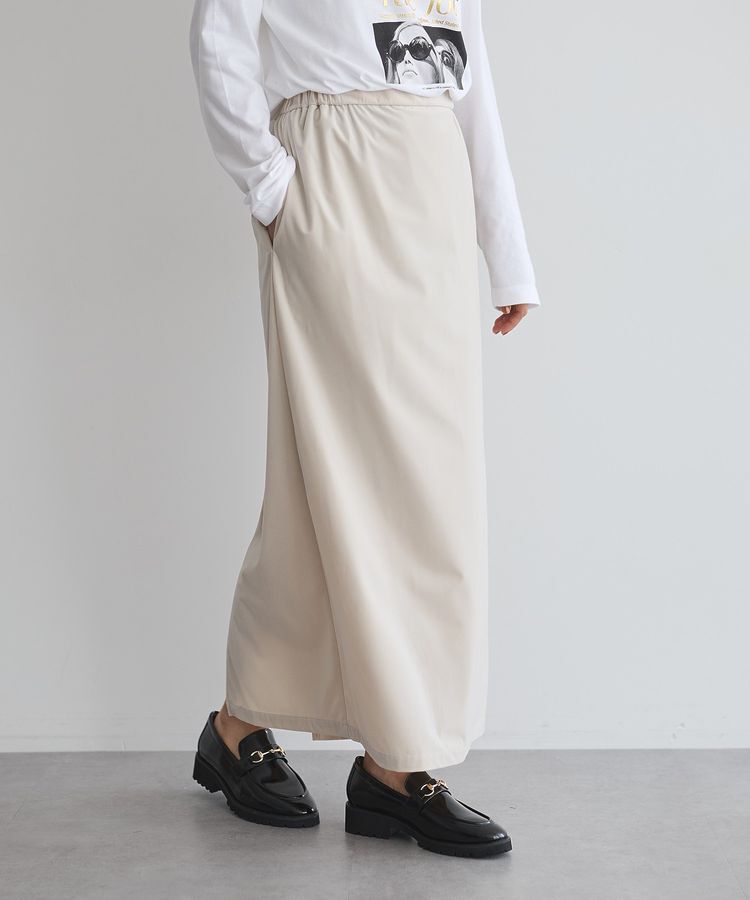 GARAGE OF GOOD CLOTHING「ベロアIラインロングスカート」|タイト|