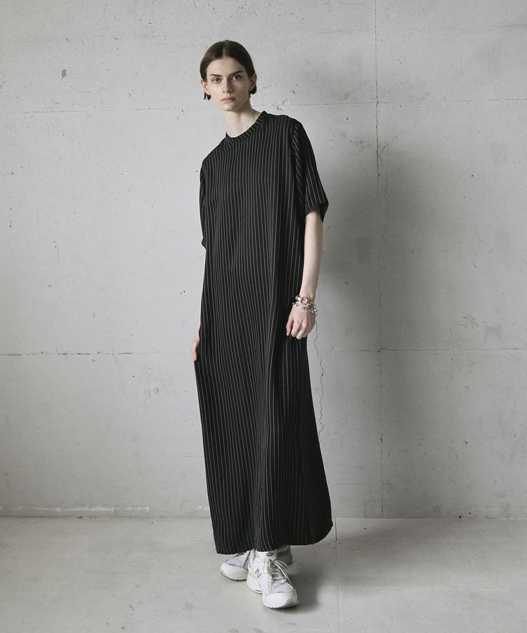 GARAGE OF GOOD CLOTHING「ストライプ半袖ワンピース」|ワンピース|