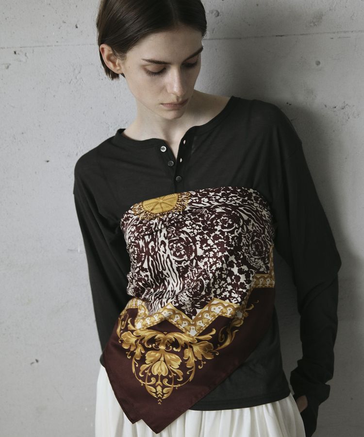 GARAGE OF GOOD CLOTHING「両面プリントスターアラベスクスカーフ」|バンダナ・スカーフ|