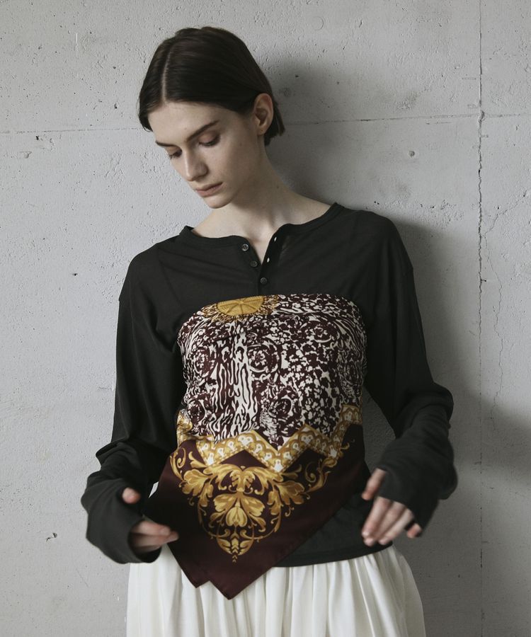 GARAGE OF GOOD CLOTHING「両面プリントスターアラベスクスカーフ」|バンダナ・スカーフ|