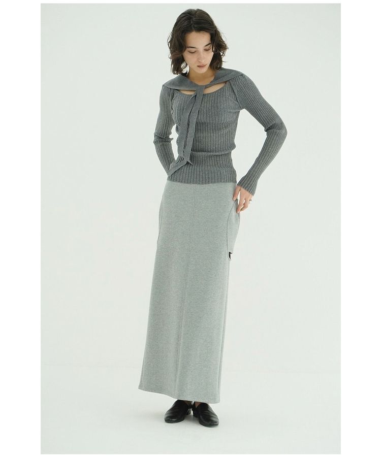 GARAGE OF GOOD CLOTHING「【CLANE】CIRCLE CUT SWEAT SKIRT」|タイト|