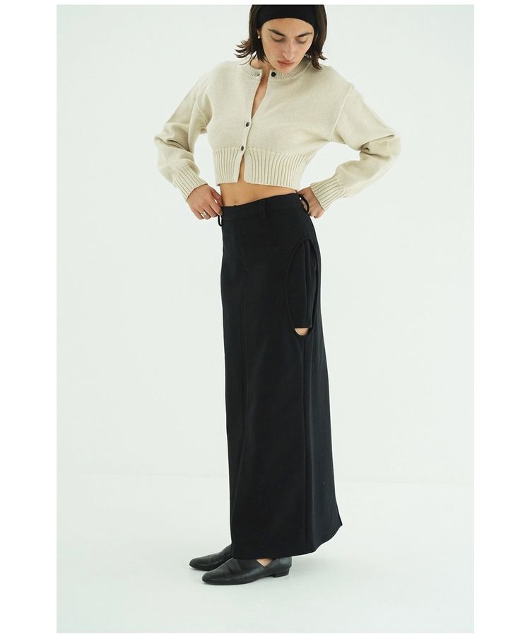 GARAGE OF GOOD CLOTHING「【CLANE】CIRCLE CUT SWEAT SKIRT」|タイト|