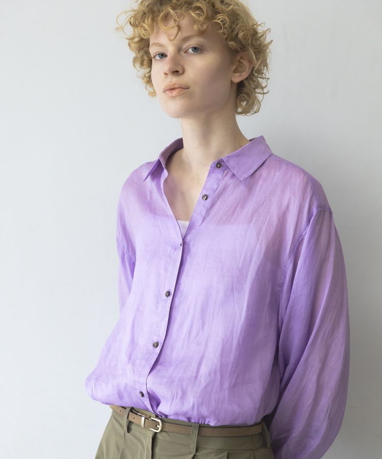 GARAGE OF GOOD CLOTHING「リネンギャザースリーブブラウス」|シャツ・ブラウス|