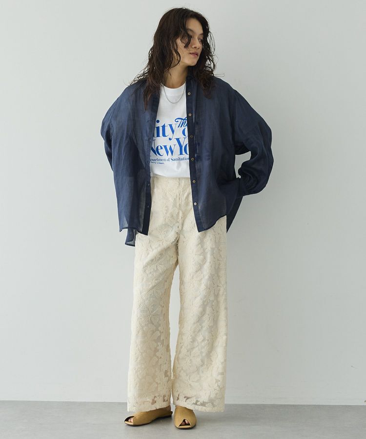 GARAGE OF GOOD CLOTHING「リネンギャザースリーブブラウス」|シャツ・ブラウス|