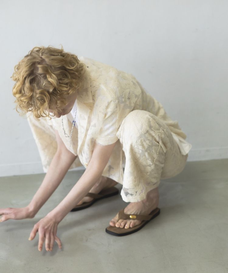 GARAGE OF GOOD CLOTHING「クロスステッチ刺繍ハーフスリーブジャケット」|テーラードジャケット|