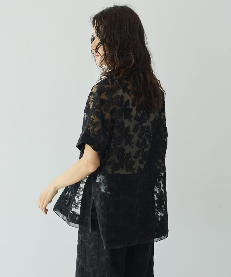 GARAGE OF GOOD CLOTHING「クロスステッチ刺繍ハーフスリーブジャケット」|テーラードジャケット|