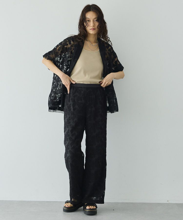 GARAGE OF GOOD CLOTHING「クロスステッチ刺繍ハーフスリーブジャケット」|テーラードジャケット|