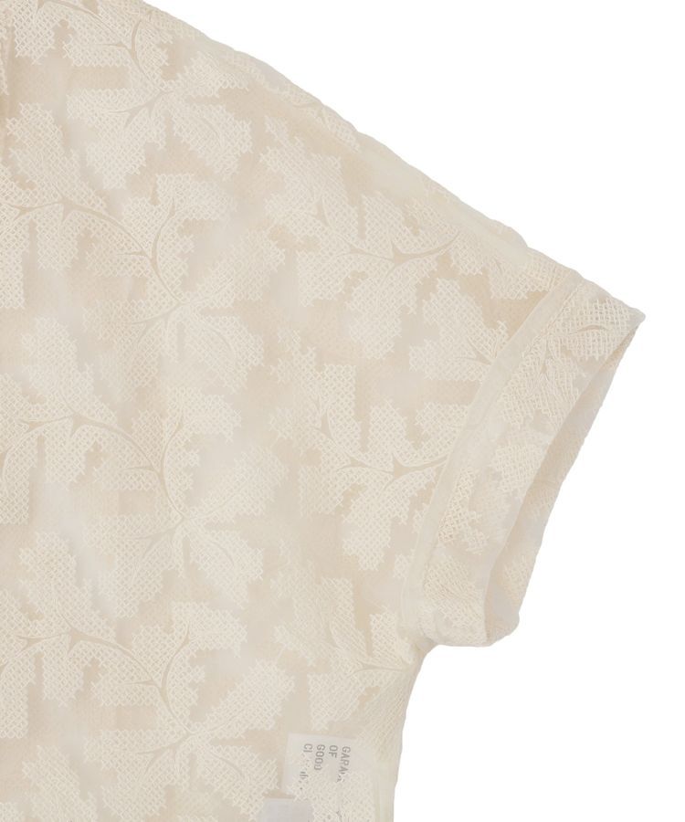 GARAGE OF GOOD CLOTHING「クロスステッチ刺繍ハーフスリーブジャケット」|テーラードジャケット|