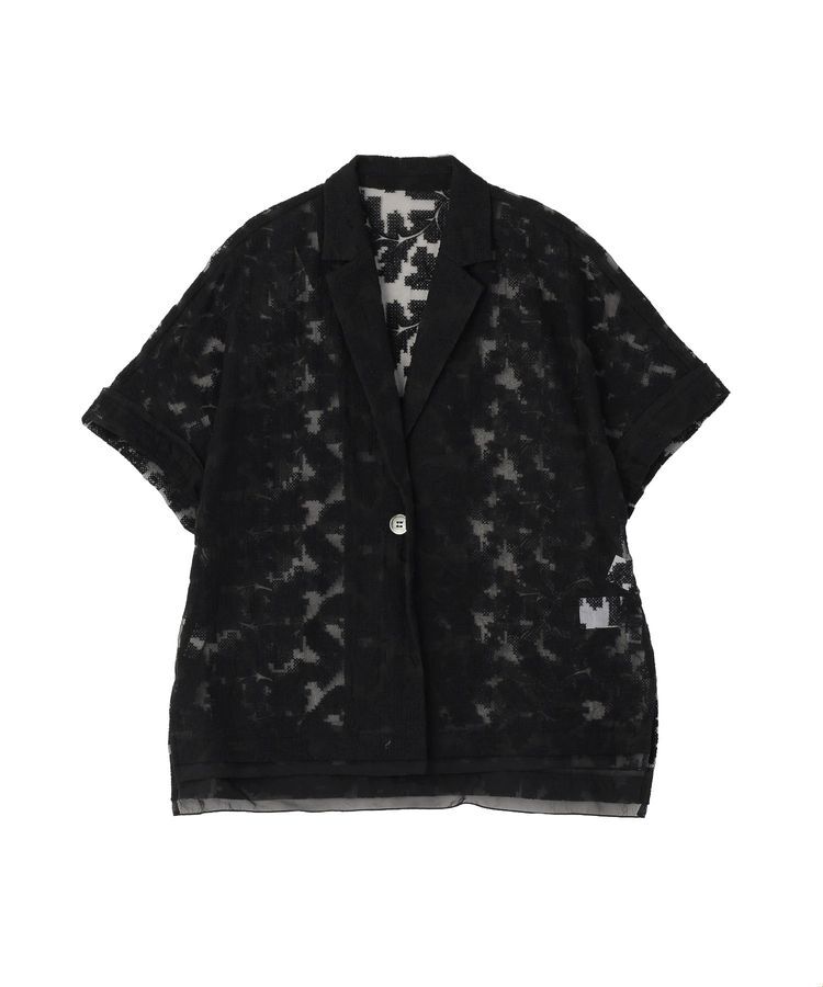 GARAGE OF GOOD CLOTHING「クロスステッチ刺繍ハーフスリーブジャケット」|テーラードジャケット|